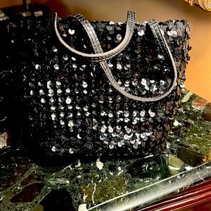 SAKS FIFTH AVENUE Sequins handbag